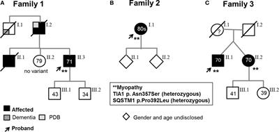 Myopathy With SQSTM1 and TIA1 Variants: Clinical and Pathological Features